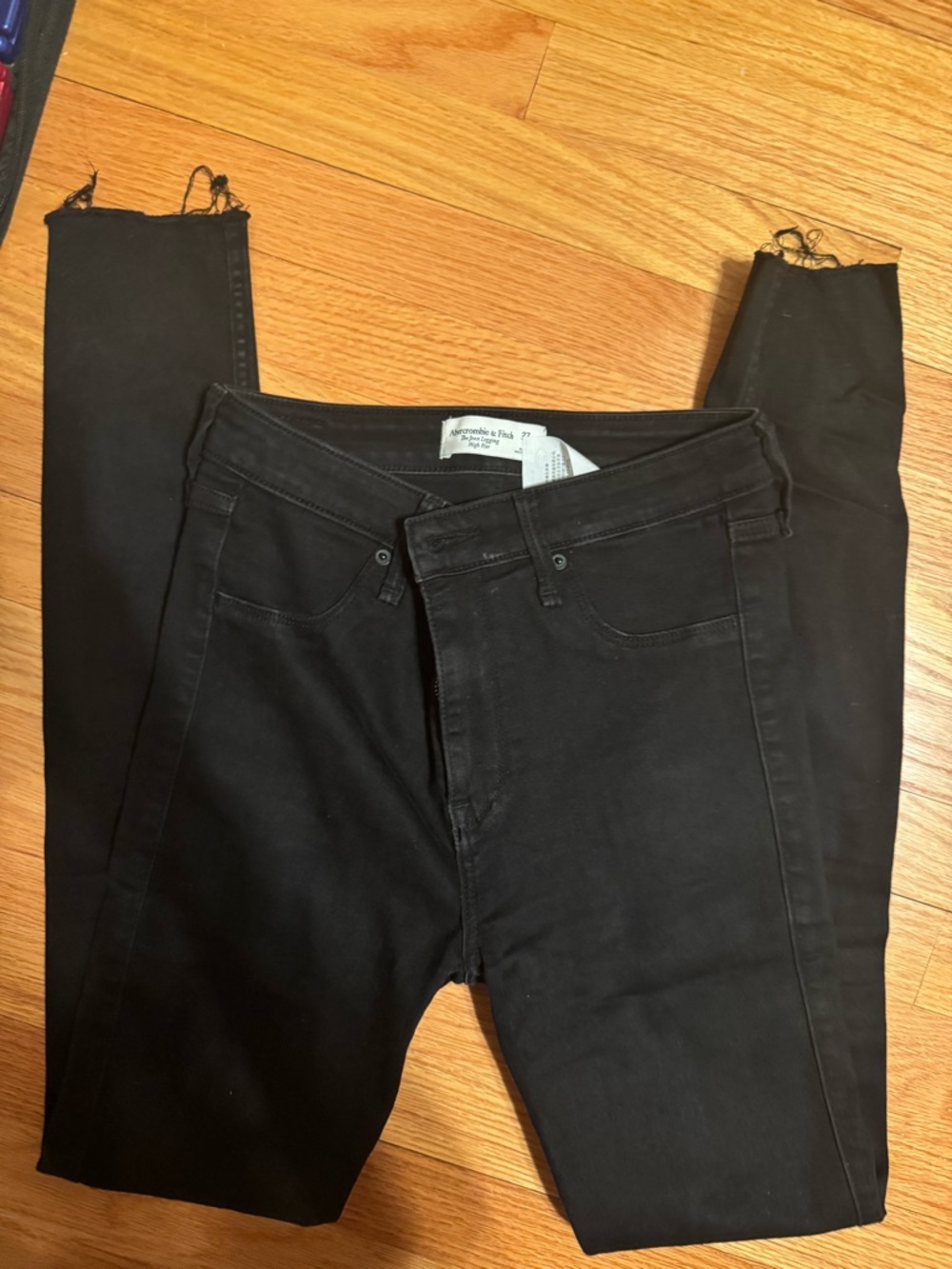 Black Abercrombie high rise jeans